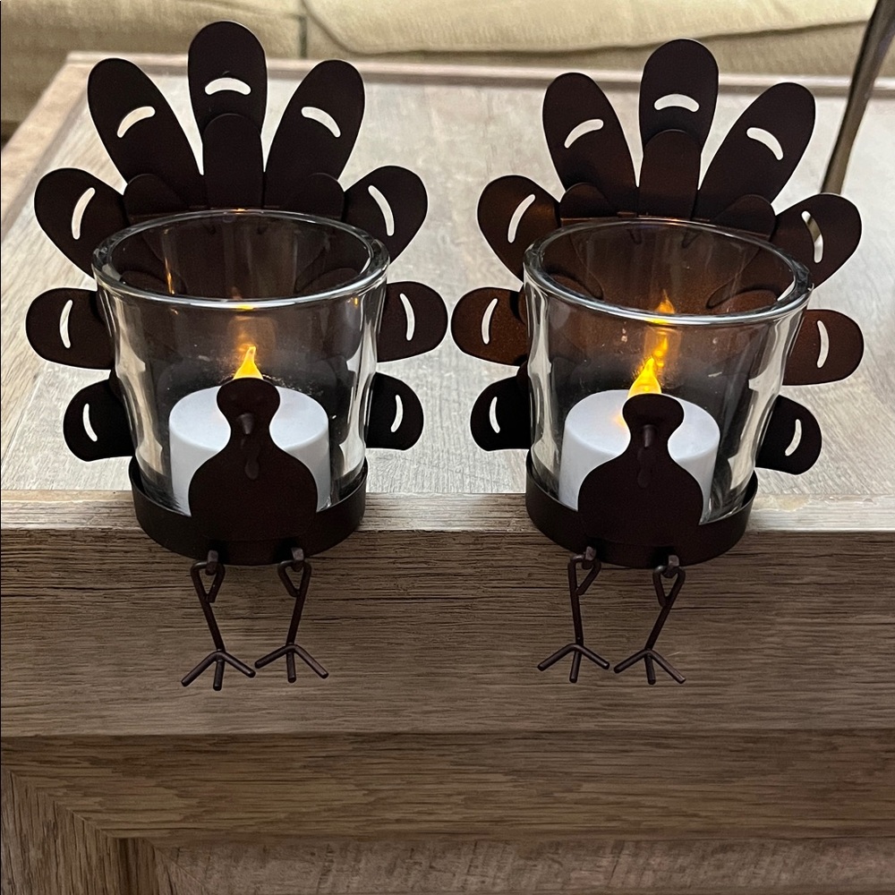 Turkey Tealight Candle Holders